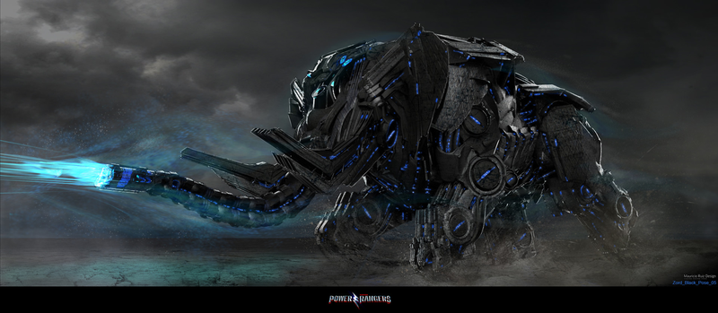 Illustration for article titled This Power Rangers Movie Concept Art Shows Creepier Ranger Suits and Much Better-Looking ZordsÂ